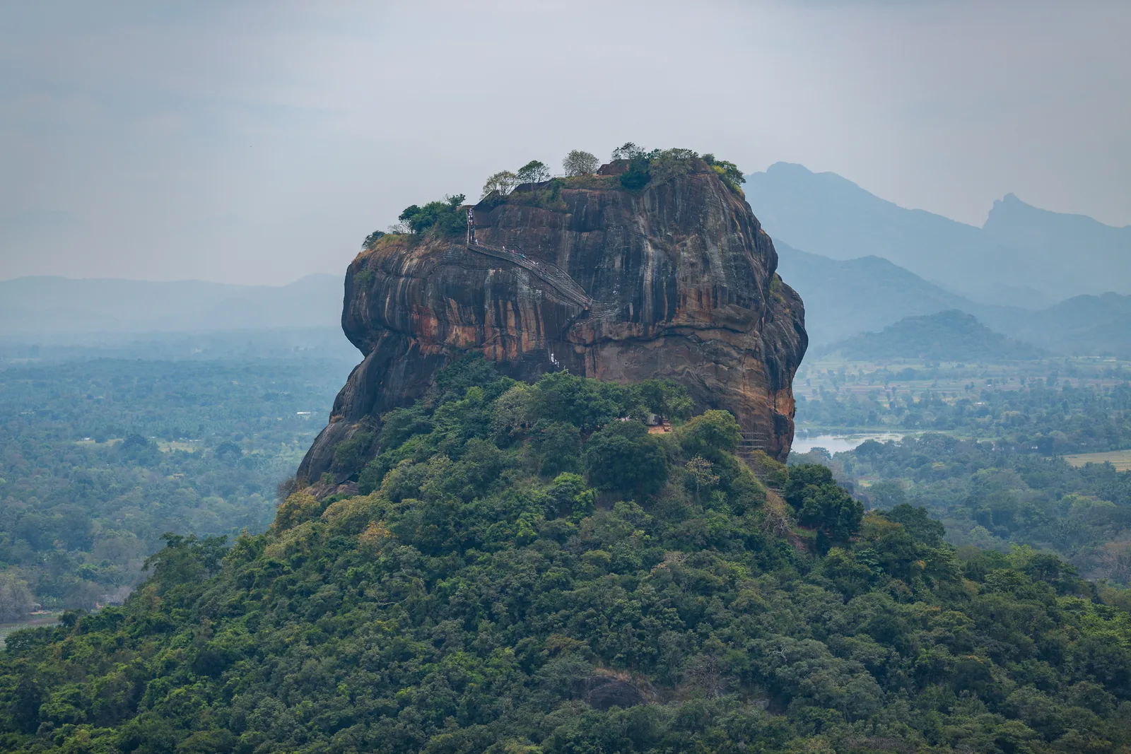 Sigiriya Lion Rock rising above Sri Lanka's Cultural Triangle