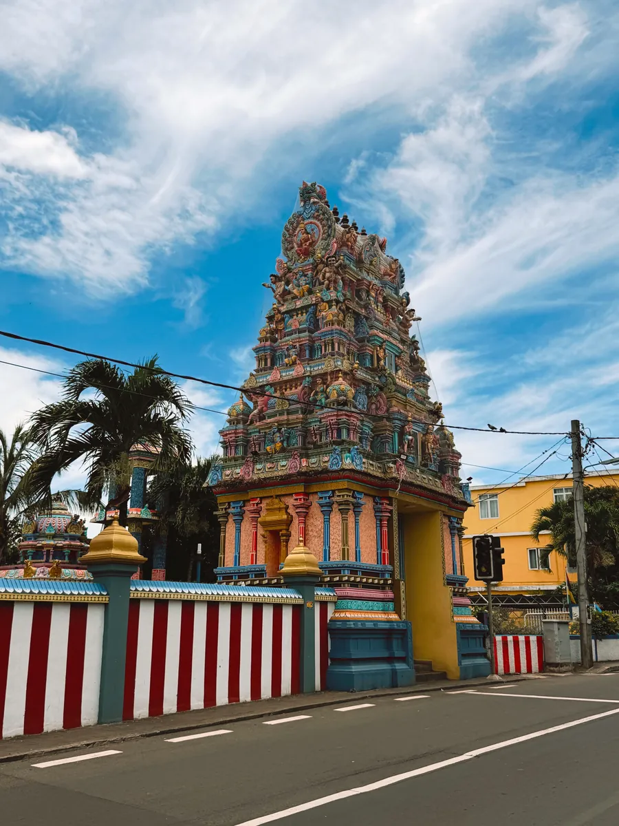 Colourful gopuram of Sri Pathrakali Amman Kovil in Trincomalee